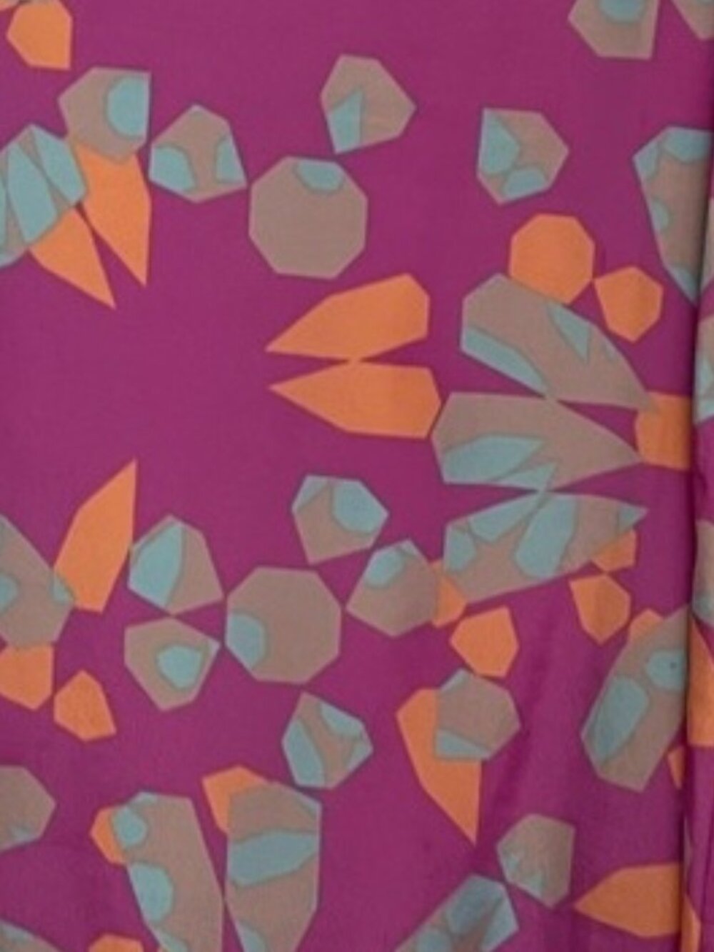Purple blue and orange floral print dress size small with a V-neck